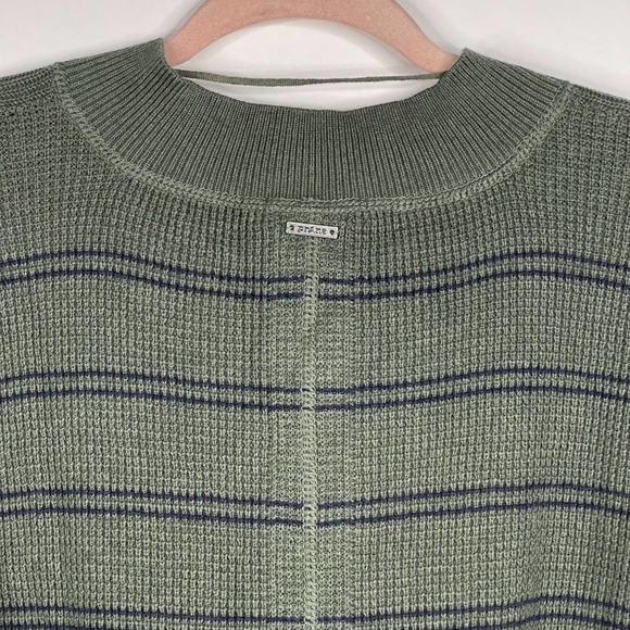 NWT prAna Milani Henley Dress Small Kale Stipe Waffle Knit Henley V-Neck XS - Picture 10 of 16